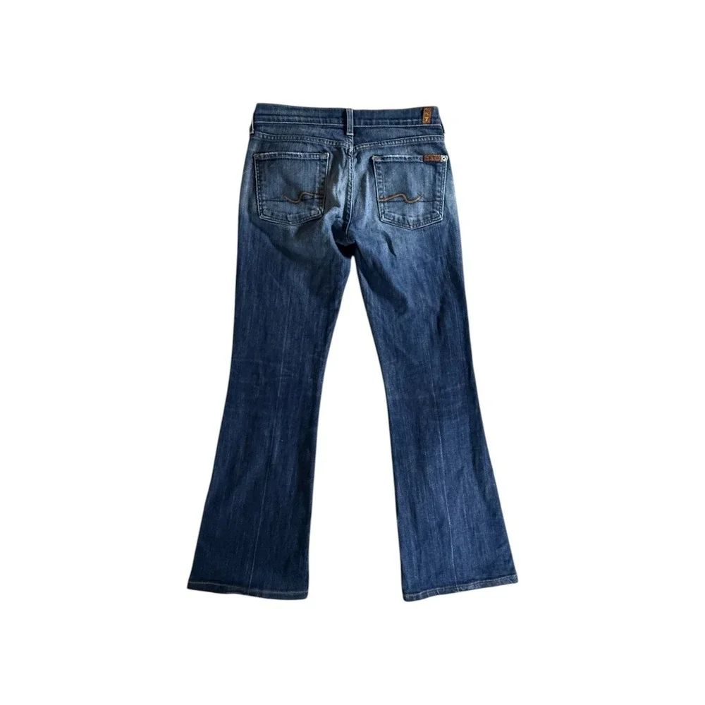VINTAGE 7 For All Mankind Jeans Adult Size 27 Bootcut Y2K Made in USA